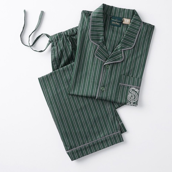 Pottery Barn Teen Harry Potter Slytherin Pajama Set Unisex Adult Size Medium NEW - Picture 3 of 9